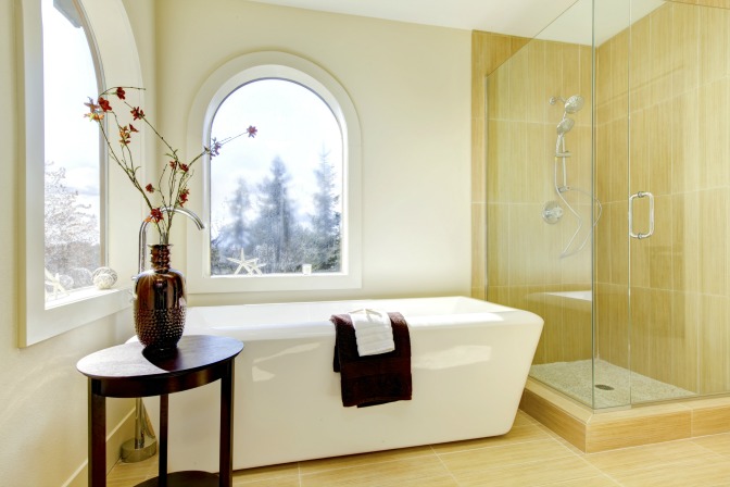 Interior decor for luxury bathrooms