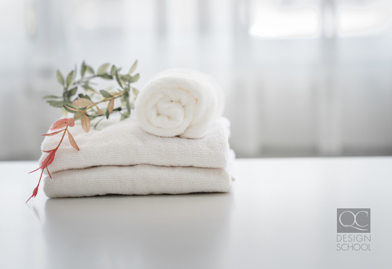 find an innovative way to store your bathroom towels
