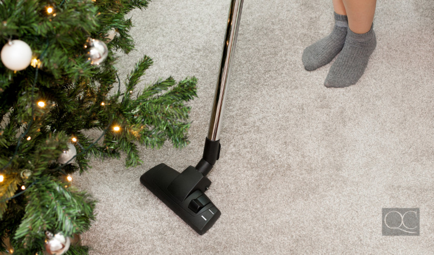 clean up your home before a christmas party of dirt and clutter
