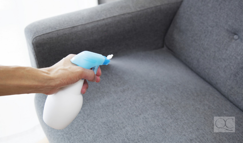 linen spray helps freshen up fabrics around a home for sale